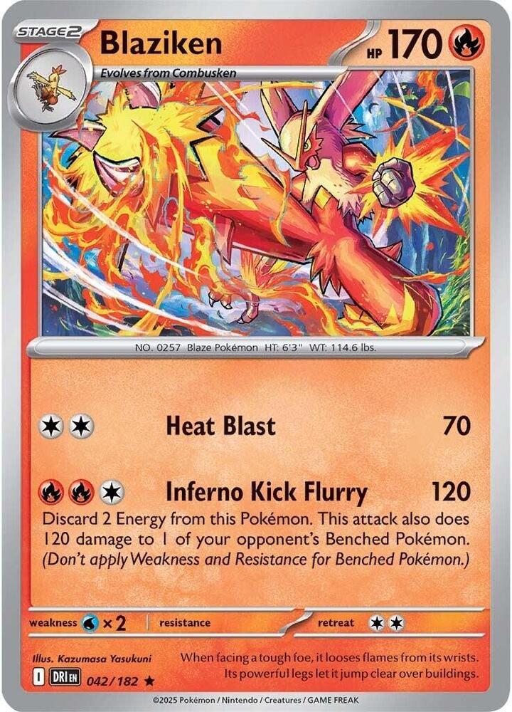 Destined Rivals Blaziken [Cosmos-Holo] Pokémon card